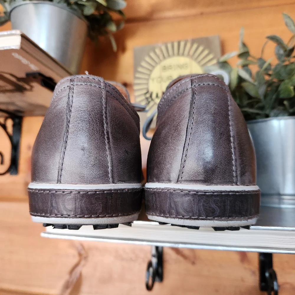 Blackstone JM11 Charcoal‎ Gray Leather Sneakers Dutch Shoes Throwback Sz 47 / 13
